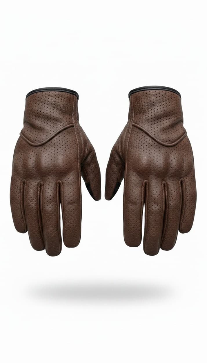 Gravlok Leather Gloves — back view