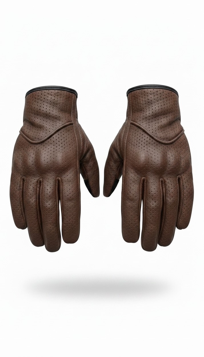 Gravlok Leather Gloves — back view